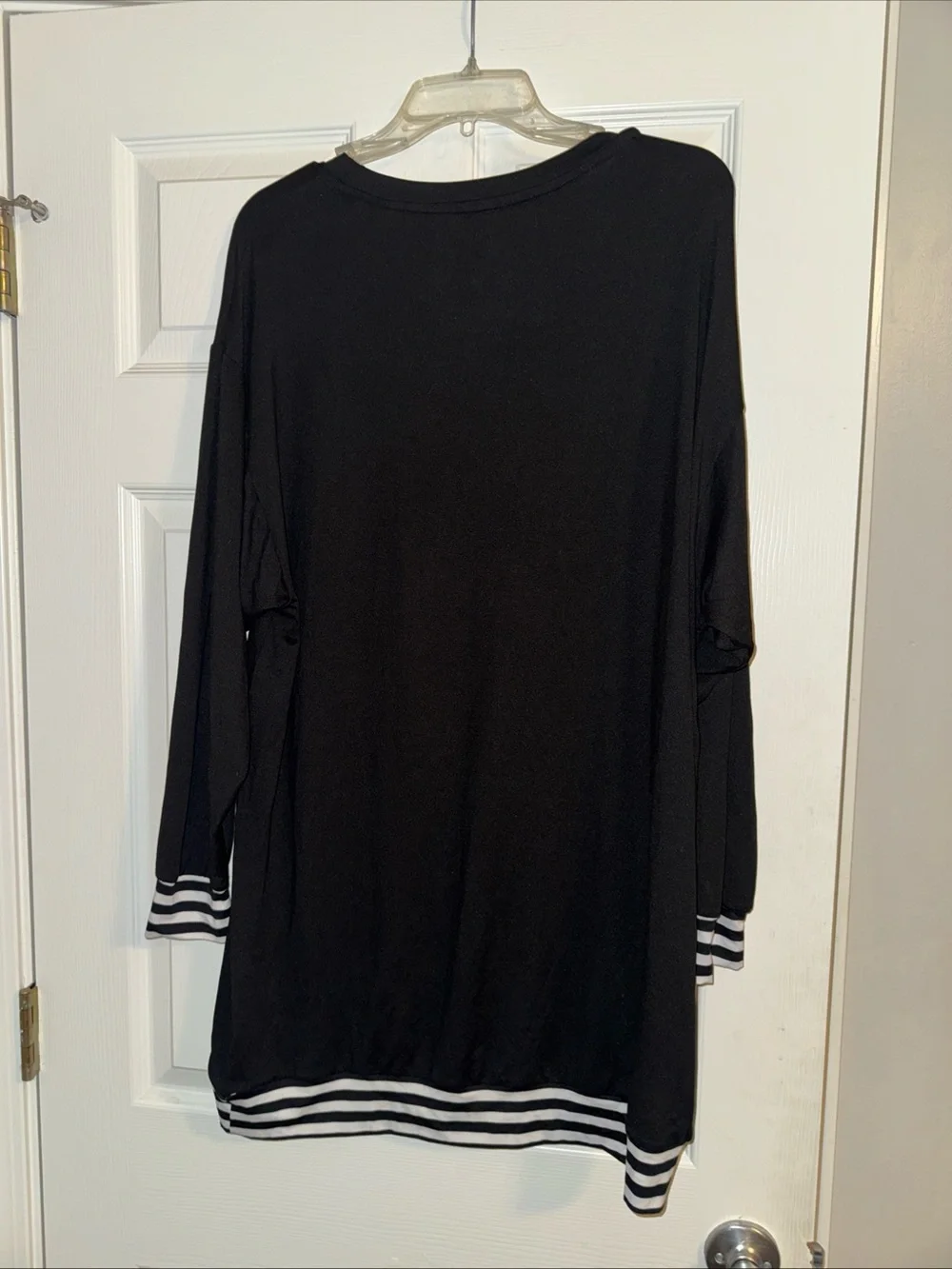 Disney Black Long Sleeve Halloween Graphic Top with Green, Purple & Blue Accents - Picture 4 of 4